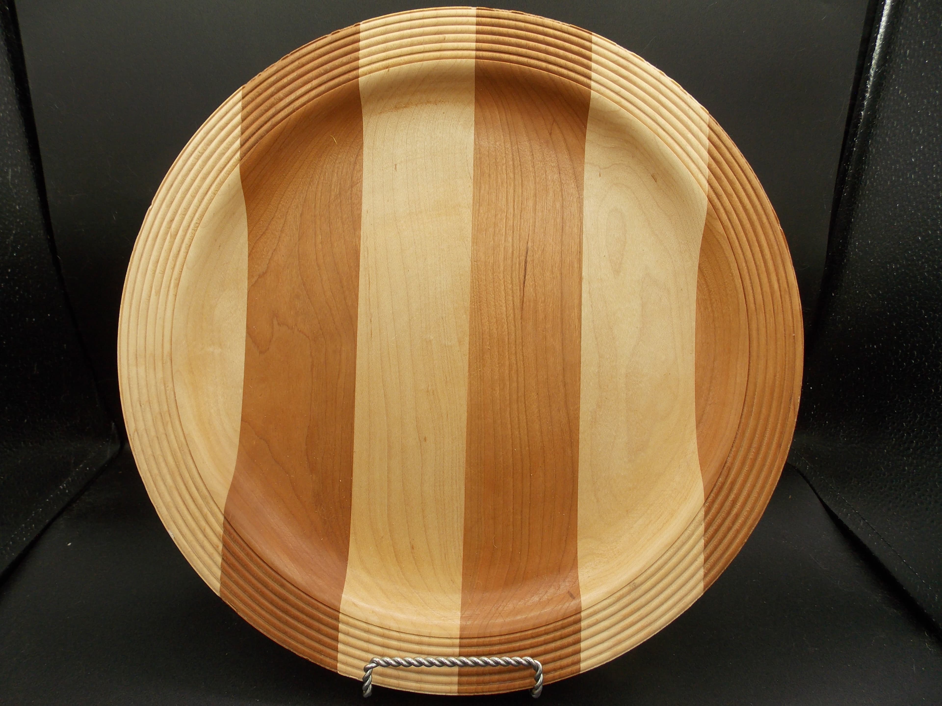 Cherry and Hard Maple Plate